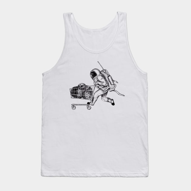 astronaut Tank Top by rudoi